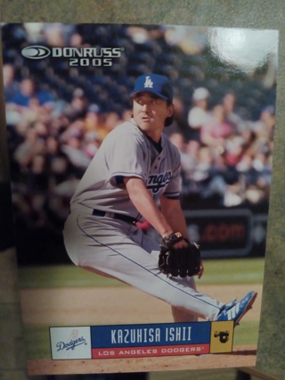 2005 DONRUSS  JAPANESE PLAYER KAZUHISA ISHII LOS ANGELES DODGERS BASEBALL CARD# 223