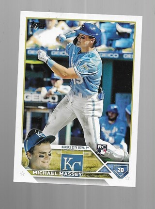 2023 TOPPS MICHAEL MASSEY ROOKIE #167