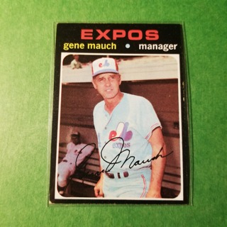 1971 Topps Vintage Baseball Card # 59 - GENE MAUCH - EXPOS - EXMT/NRMT