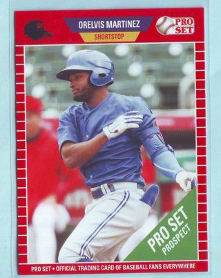 2021 Leaf Pro Set Orelvis Martinez Baseball Card # PS14 Blue Jays