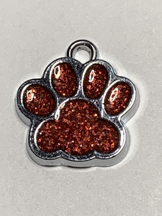 ❤PAWPRINT CHARM~#4~RED~FREE SHIPPING❤