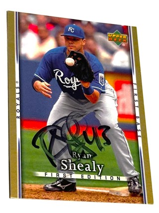 Autographed 2007 UPPER DECK # 94 RYAN SHEALY -Royals