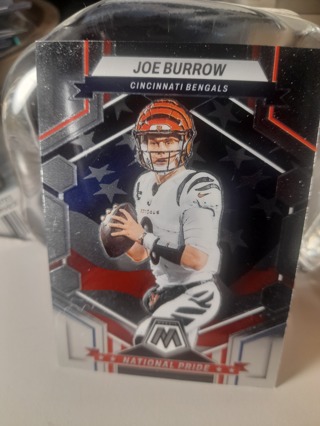 CHROME Joe Burrow National Pride by Panini BENGALS