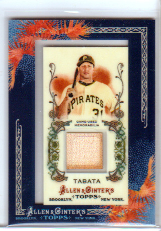 Jose Tabata, 2011 Topps A&G BAT RELIC Framed Mini Card #AGR-JT,Pittsburgh Pirates, (L2