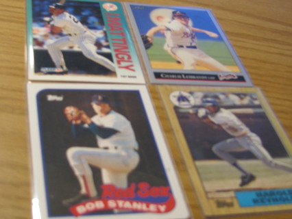 FOUR BASEBALL CARDS LOT 2408