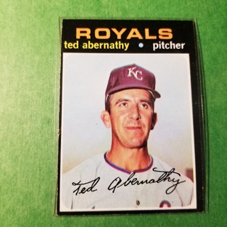 1971 Topps Vintage Baseball Card # 187 - TED ABERNATHY - ROYALS - EXMT/NRMT 