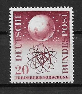 1955 Germany Sc 731 Scientific Research MLH