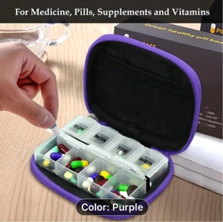 Brand new purple medicine, zipper case