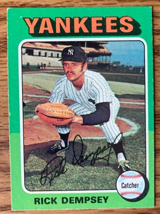 1975 Topps Rick Dempsey baseball card 