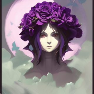 Listia Digital Collectible: Purple Moon Goddess