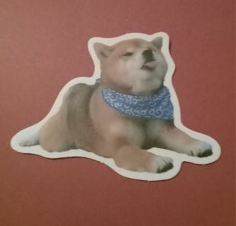 Puppy dog sticker