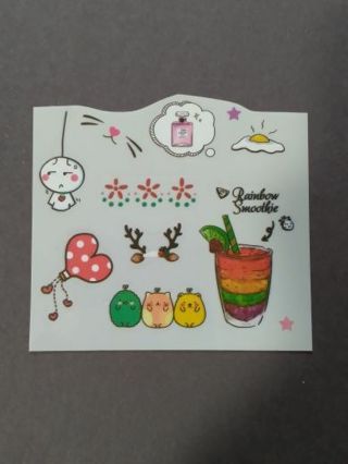 Rainbow Smoothie Stickers