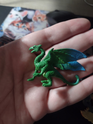 Green Plastic Dragon