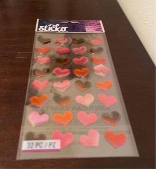 Sticko dimensional heart stickers 