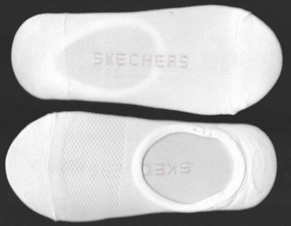 NEW White Active Skechers No-Show Liners fits Size 5 to 9.5