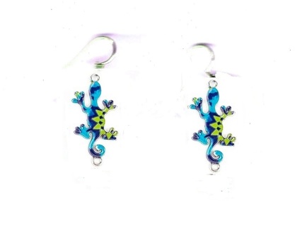 SP EMAMEL GECKO EARRINGS STYLE 6 #2 (PLEASE READ DESCRIPTION) 