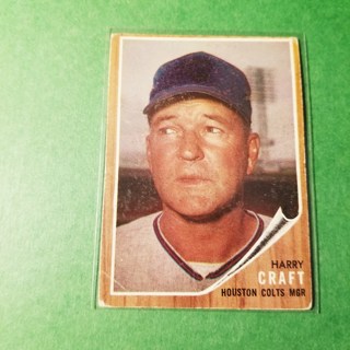 1962 - TOPPS BASEBALL CARD NO. 12 - HARRY CRAFT MGR. - COLTS