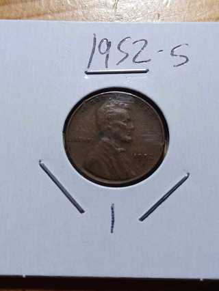 1952-S Lincoln Wheat Penny! 20.1