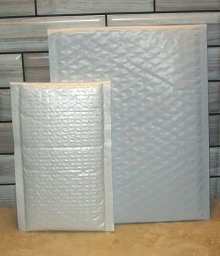 White Weather Proof Bubble Mailer 6x9 and 7x4 