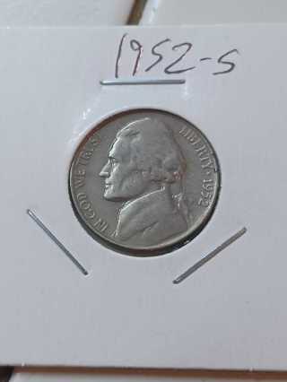 1952-S Jefferson Nickel! 18