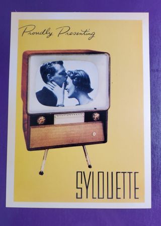 Sylouette Television Postcard