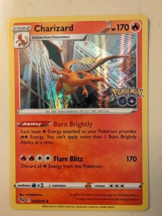 Charizard 010/078 rare holo nm pokemon