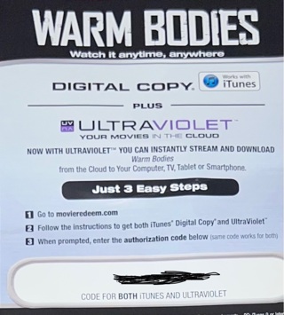 Warm bodies digital code 