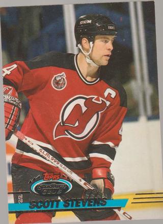 1993-1994 Topps Stadium Club # 383 SCOTT STEVENS NEW JERSEY DEVILS