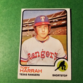 1973 - TOPPS BASEBALL CARD NO. 216 - TOBY HARRAH - RANGERS - NRMT/MT+