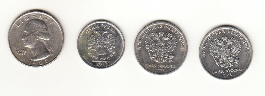 3 coins from Russia