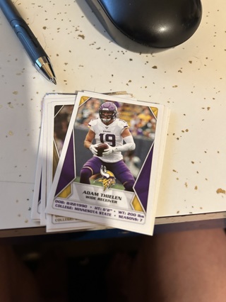 2020 panini sticker collection adam thielen