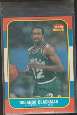 1986 Fleer # 11 Rolando Blackman Dallas Mavericks (Basketball Card)