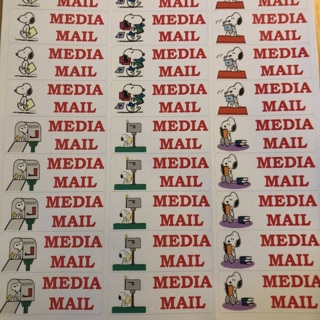 Media Mail labels 