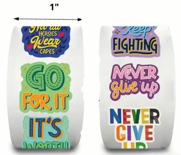 ↗️NEW⭕(10) 1" INSPIRATIONAL SAYINGS STICKERS!!⭕(SET 5 of 5)