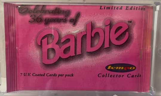 Rare 1996 Tempo Barbie Pack of 7 Collector's Cards from Australia