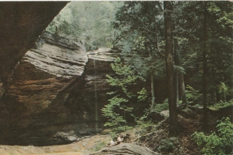 Vintage Unused Postcard: e: Ash Cave, South Bloomingville, OH