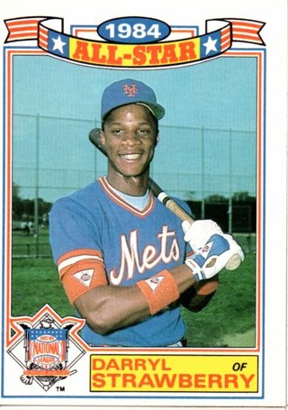 1985 Topps Darryl Strawberry All Star