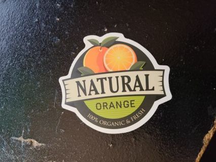 Natural Orange Sticker