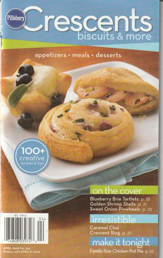 Soft Covered Recipe Book: Pillsbury: Crescents Biscuits and More