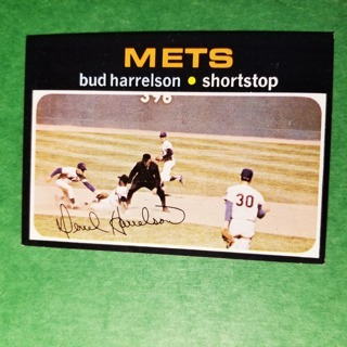 1971 Topps Vintage Baseball Card # 355 - BUD HARRELSON - METS - NRMT/MT