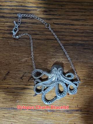 Octopus charm bracelet