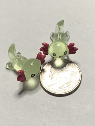 DRAGONS~#6~GREEN~GLOW IN THE DARK~SET OF 2~FREE SHIPPING!
