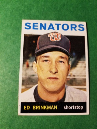 1964 - TOPPS EXMT  BASEBALL - CARD NO. 46 - ED BRINKMAN - SENATORS