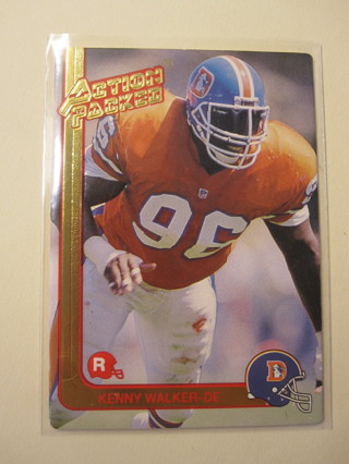 1991 Action Packed Football Card #26: Kenny Walker - RC
