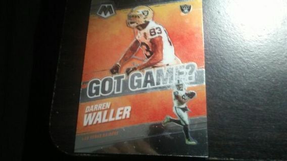 2021 PANINI MOSAIC GOT GAME? DARREN WALLER LAS VEGAS RAIDERS FOOTBALL CARD# GG-22