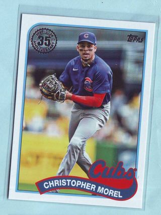 2024 Topps Christopher Morel 1989 35th Anv. INSERT Baseball Card # 89B-62 Cubs