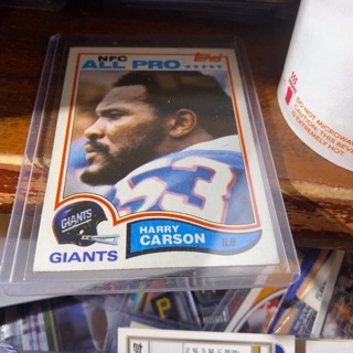 1982 topps all pro Harry carson football card 