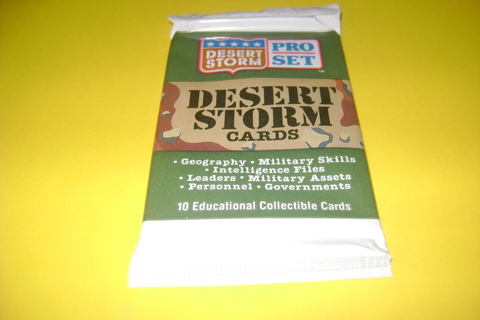 desert storm trading cards