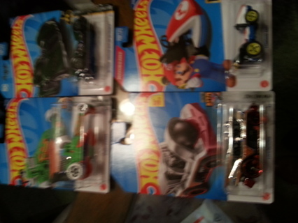 4 new hot wheels