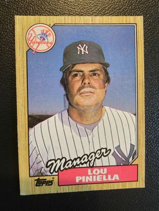 87 Topps Lou Piniella #168